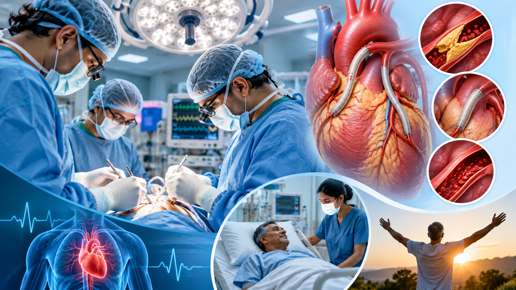 Post-operative cardiac ICU care following bypass surgery at Arunachala Hospital Kadapa
