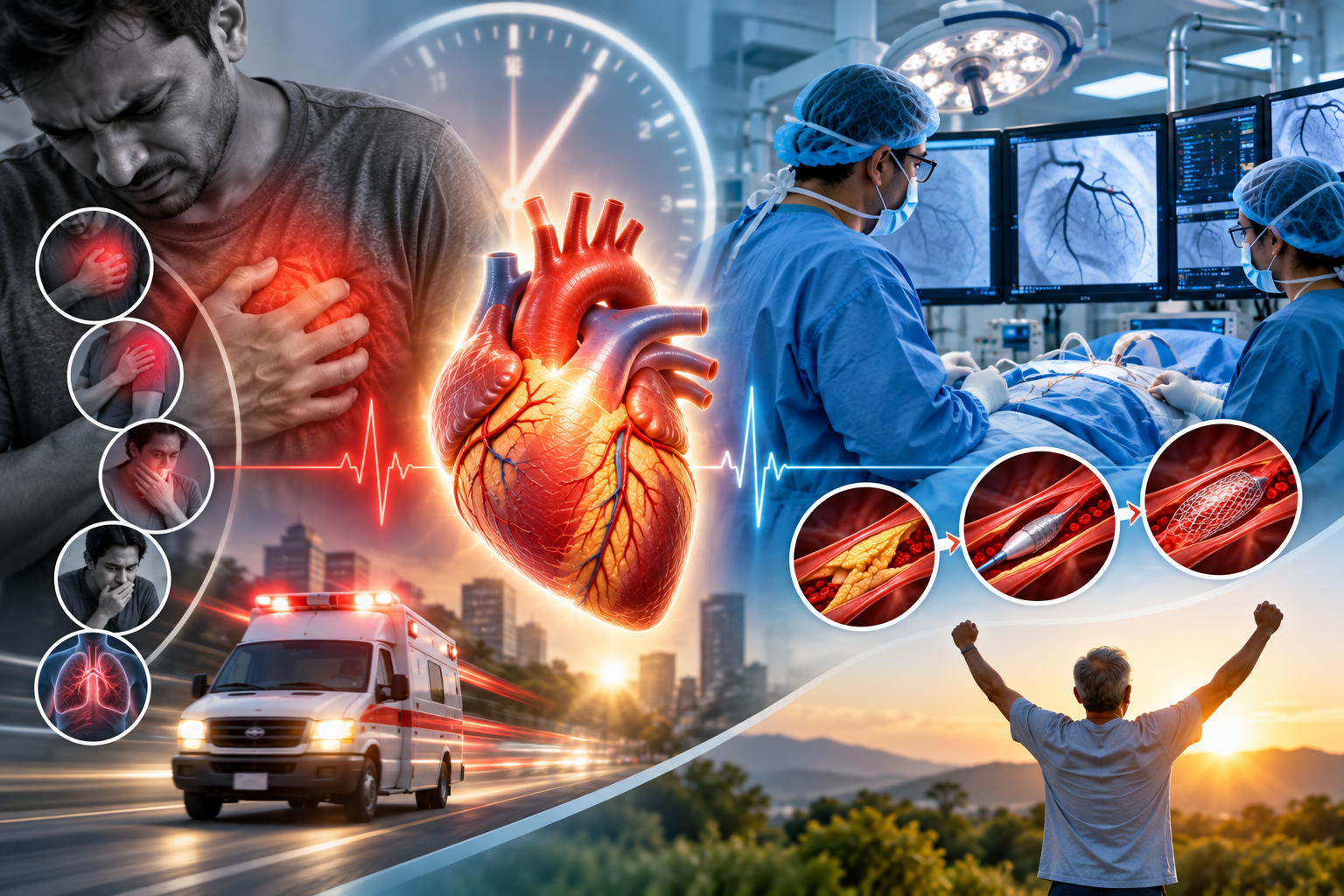 Emergency angioplasty procedure being performed at Arunachala Hospital Kadapa